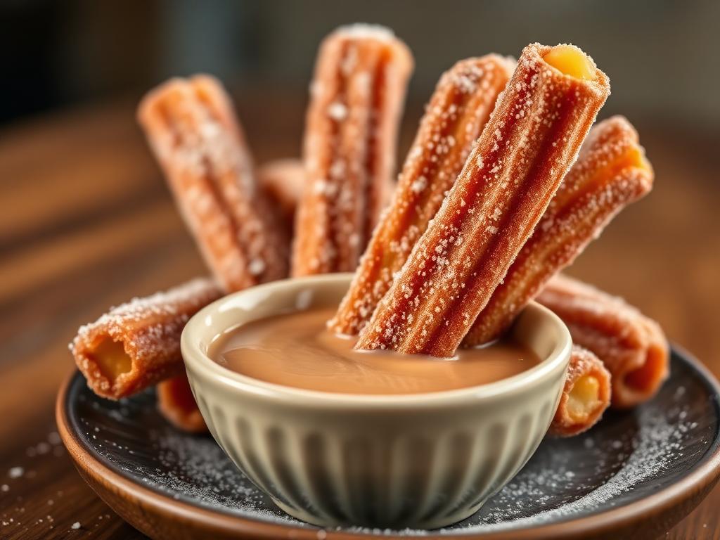 Churros com Doce de Leite