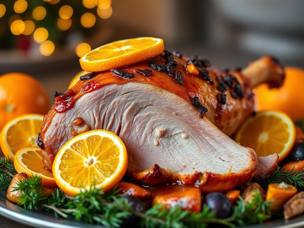Pernil Assado com Laranja