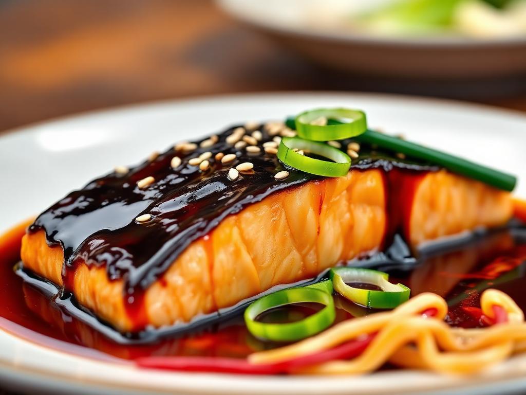 Salmão Teriyaki