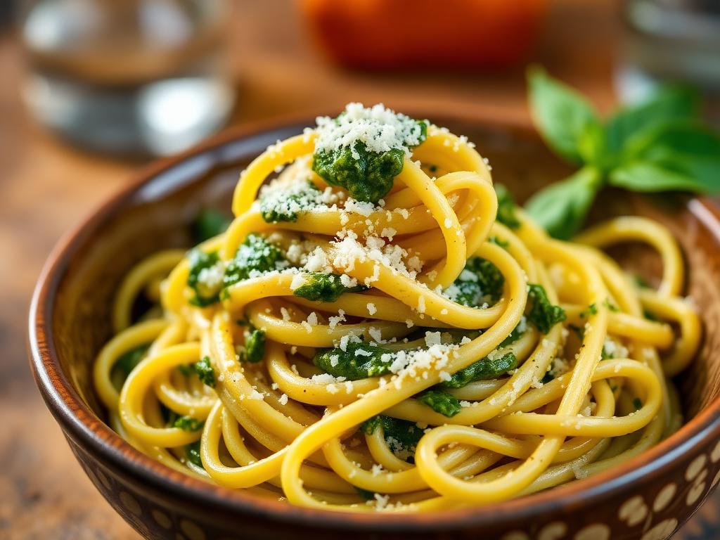 Talharim ao Pesto Gratinado